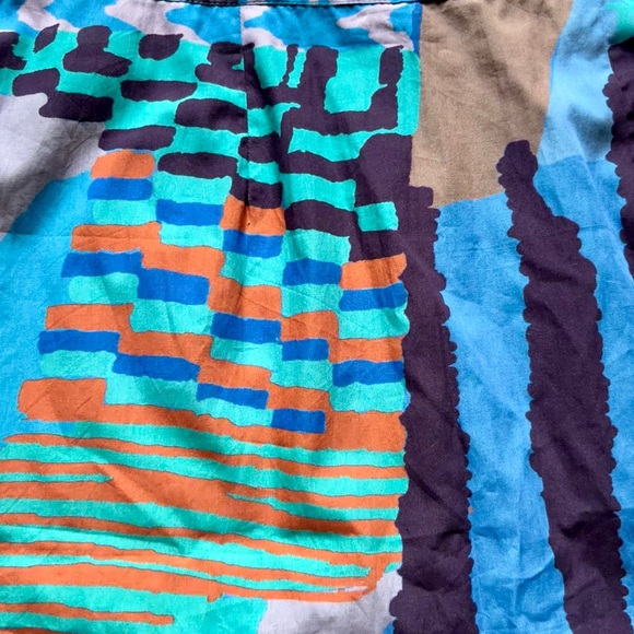 NWT‎ Maude Vivante Cotton Colorful Abstract Skirt Size Small Boutique Unique - Picture 9 of 9